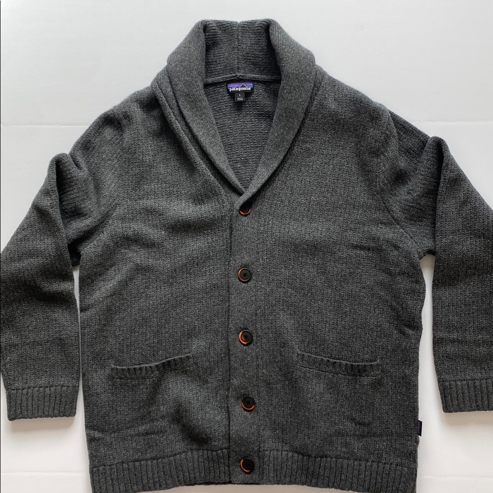 Patagonia Men's Recycled Wool Shawl-Collar Cardigan - Large